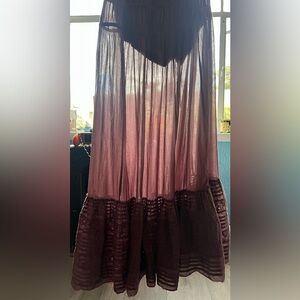 Free People sheer skirt